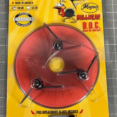 BULLHEAD D.O.C. 3 Blade Broadheads, NEW 