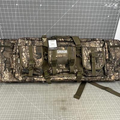 SAVIOR  36" American Classic Riffle Soft Case in Real Tree Timber Material, Also Back pack Double Riffle Case 
