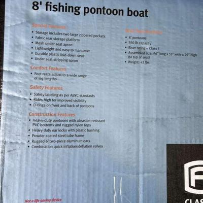 Clark's Fork 8' Pontoon Boat NEW fishing
