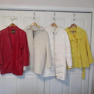 Women's Clothing London Fog Route 66 Leather Gallery White Stag Sizes L/XL
