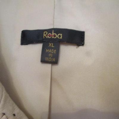 Reba Leather Shell & Polyester Lining Jacket Size XL