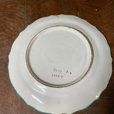 Decorative Painted Italian 14" platter