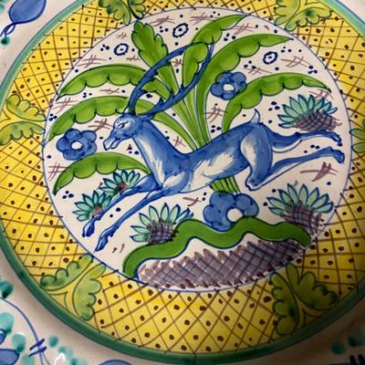Decorative Painted Italian 14" platter