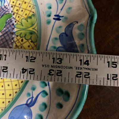 Decorative Painted Italian 14" platter