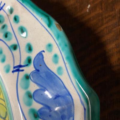 Decorative Painted Italian 14" platter