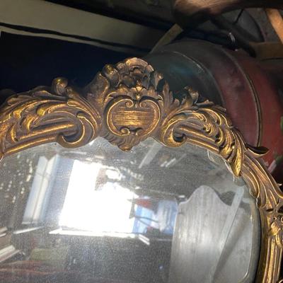 Vintage gilt framed rococco style mirror