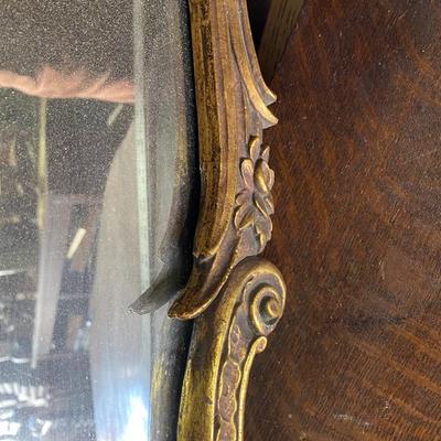 Vintage gilt framed rococco style mirror