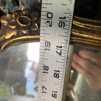 Vintage gilt framed rococco style mirror