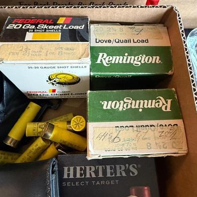 Assortment of Shotgun Shells - 12 & 20 Gauge - Shooting glasses +