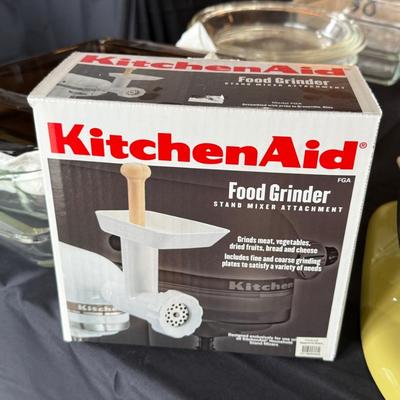 Vintage rare color KitchenAid Mixer w/Meat Grinder
