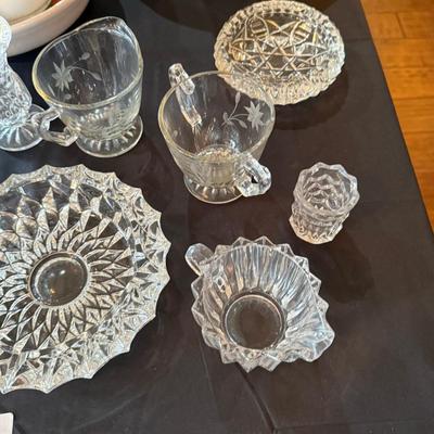 Assortment of Cut Glass / Crystal Pieces