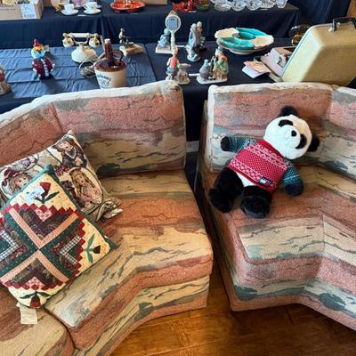 Southwestern Theme 2 Piece upholstered Sectional Sofa