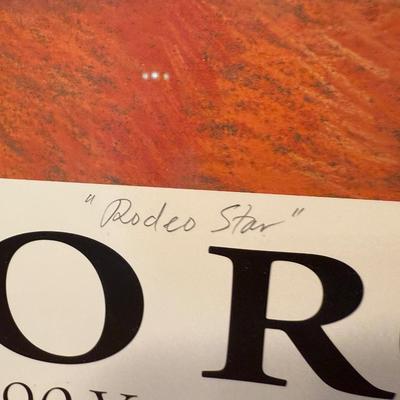 Reno Rodeo framed poster signed & numbered 2009