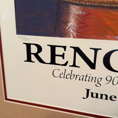 Reno Rodeo framed poster signed & numbered 2009