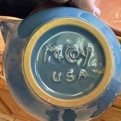 Set of 3 Vintage McCoy ceramic mixing bowls