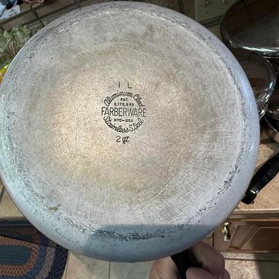 Set of Vintage Farberware stainless pans & Skillet