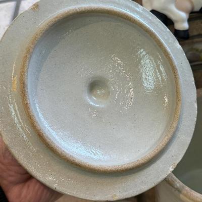 Vintage Stoneware Pot/Canister w/lid