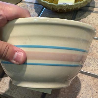 2 Vintage Ceramic Mixing Bowls - 1 McCoy 1 Mason Cash