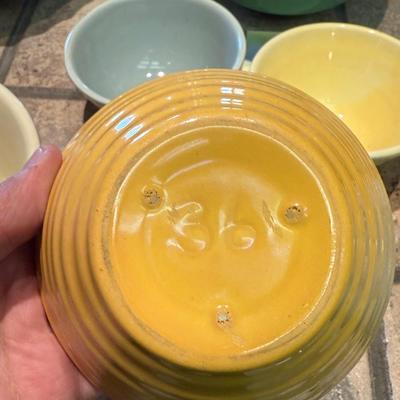 Lot of 6 Vintage ceramic mixing bowls