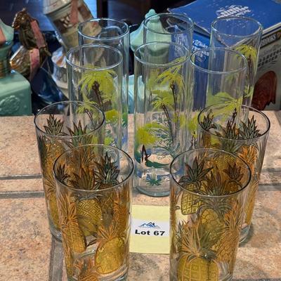 2 Sets of Vintage Tropical Barware