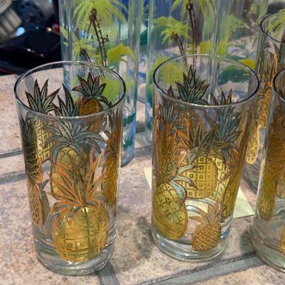 2 Sets of Vintage Tropical Barware