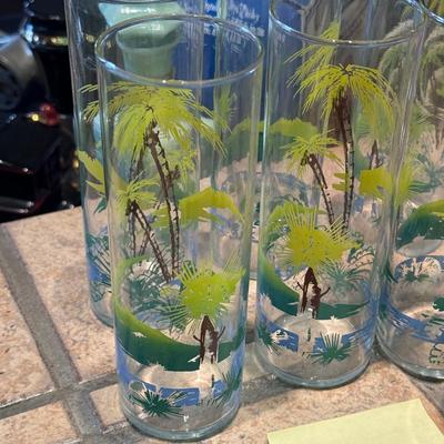 2 Sets of Vintage Tropical Barware