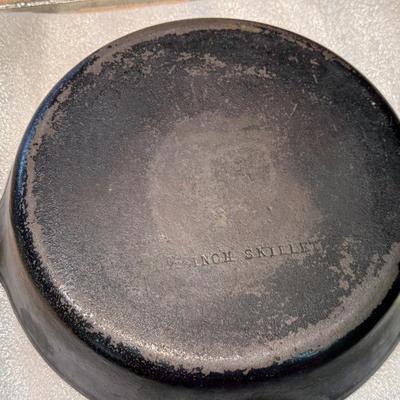 10.5” Cast Iron Skillet - Marked #8