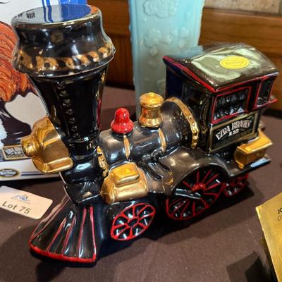 Collection of vintage Decanters - Apollo/Train/Rooster