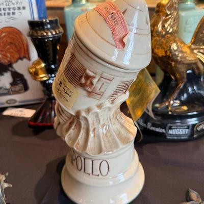 Collection of vintage Decanters - Apollo/Train/Rooster
