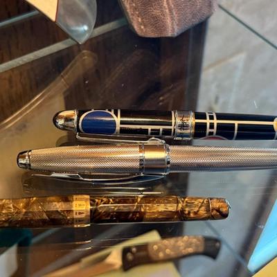 Set of 3 Vintage Pens - 2 are Fountain 1 Roller Ball