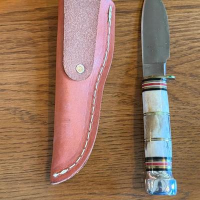 Marbles New Marlin fixed blade Knife & leather sheath