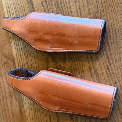 Pair of Bianchi #19-L 45 Auto leather holsters