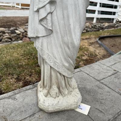 Concrete Jesus outdoor statue 34”t
