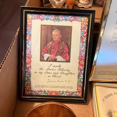 2 boxes of Vintage Religious/Catholic Items