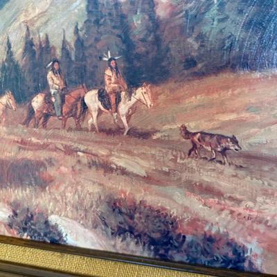 Original Oil Painting on Canvas by Gary Kapp - Western Fur Trapper