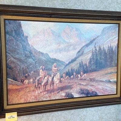 Original Oil Painting on Canvas by Gary Kapp - Western Fur Trapper