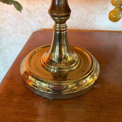 Brass & Wood scale with plastic fruit