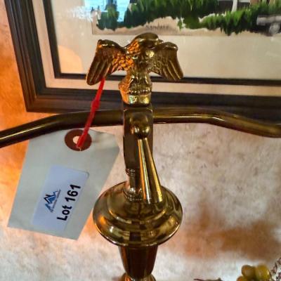 Brass & Wood scale with plastic fruit