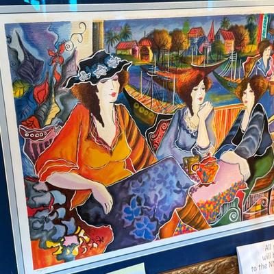 Gold framed Patricia Govezensky #162/375 Signed - Fundraiser