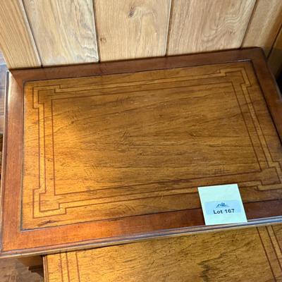 Pair of Nice Wood Nesting Tables