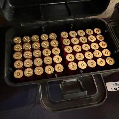 2 Black Cases of 12 Gauge Shotgun Shells - 100 per case