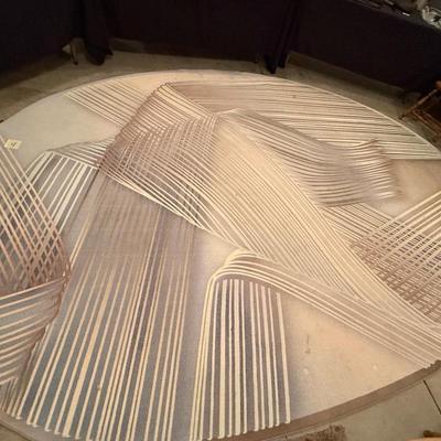 Oval Tan/White/Gray Moooi Carpets 9’6 x 13’6 Rug