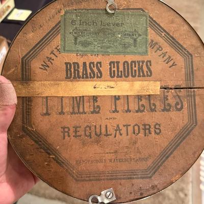 Antique 6” Lever Clock from Waterbury Clock Co.