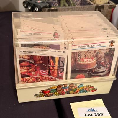 Vintage Recipe Card catalog & plastic box