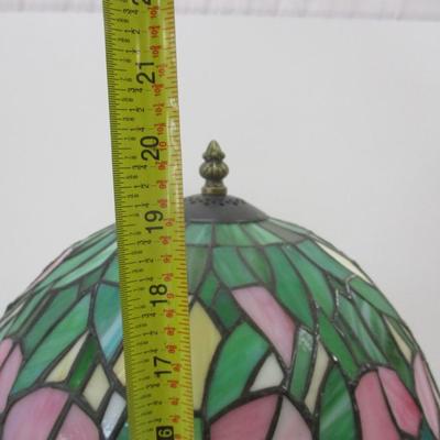 Tiffany Style Multicolor Stained Glass Table Lamp