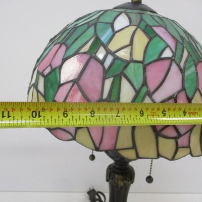 Tiffany Style Multicolor Stained Glass Table Lamp