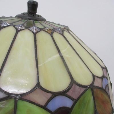 Tiffany Style Multicolor Stained Glass Table Lamp