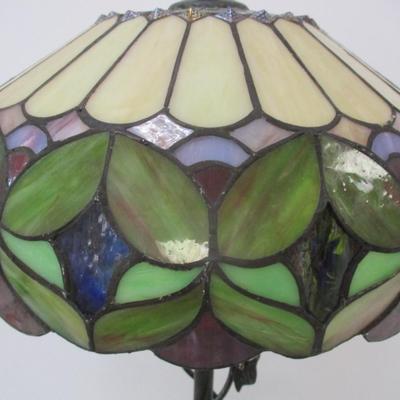 Tiffany Style Multicolor Stained Glass Table Lamp