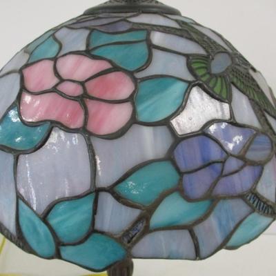 Tiffany Style Hummingbird Stained Glass Table Lamp