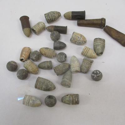 Civil War Rifle Bullets & Revolver Cartridges